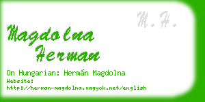 magdolna herman business card